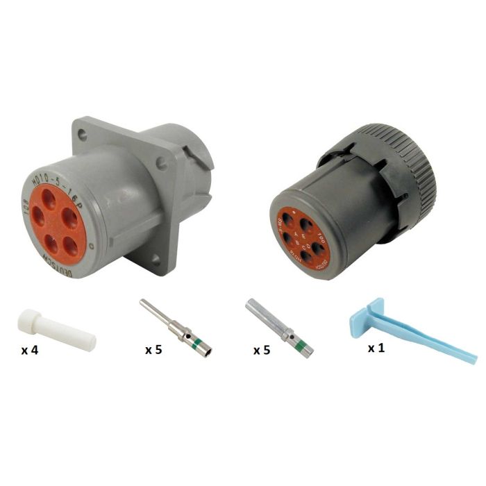 HD10 Series Kit 5 x Size 16 Non Threaded Rear Square Flange