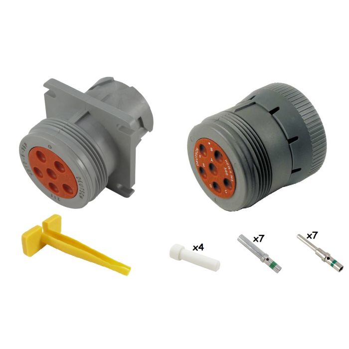 HD10 Series Kit 6 x Size 16 Threaded Rear Square Flange