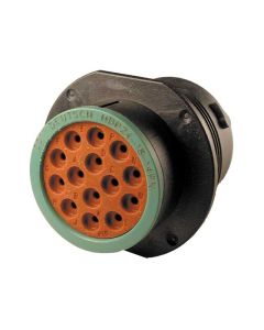 HD30 / HDP20 Half Kit Shell Size 18-14 Cavities 14 x Size 16 Thermoplastic Receptacle Green Ring (Normal)