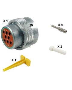 HD30 / HDP20 Half Kit Shell Size 18-8 Cavities 8 x Size 12 Aluminium Plug