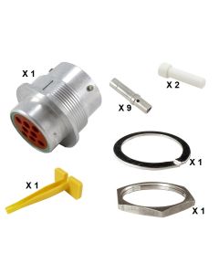 HD30 / HDP20 Half Kit Shell Size 18-8 Cavities 8 x Size 12 Aluminium Receptacle