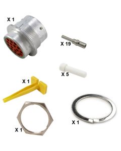 HD30 / HDP20 Half Kit Shell Size 24-16 Cavities 16 x Size 12 Receptacle
