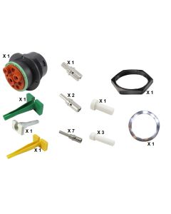 HD30 / HDP20 Half Kit Shell Size 24-9 Cavities 1 x Size 4-2 x Size 8-6 x Size 12 Thermoplastic Receptacle