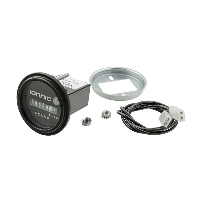 HOUR METER ROUND 10-80V DC