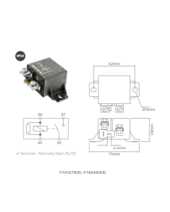 High Current Relay 12V 75A N/0