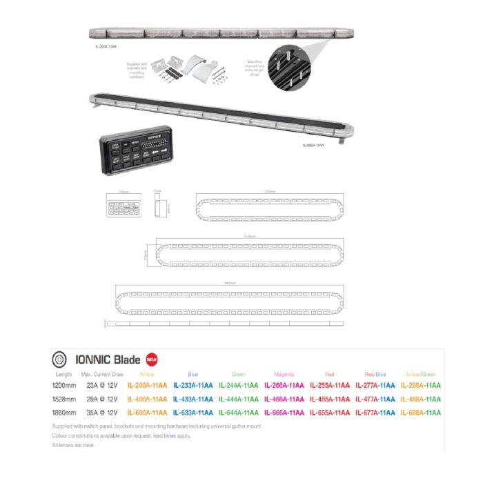 Ionnic Blade 1528mm Red / Blue
