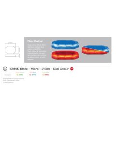 Ionnic Blade Micro 2 Bolt Dual Colour Clear Lens Amber / Green