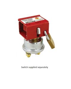 Isolator Lockout Hinged Stainless Steel-Powder Coated Red