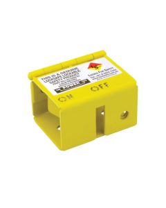 Isolator Lockout Hinged Stainless Steel Powder Coated Yellow