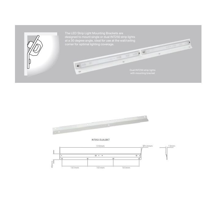 LAMP INT. LED KIT DUAL W/ BRACKET 510mm