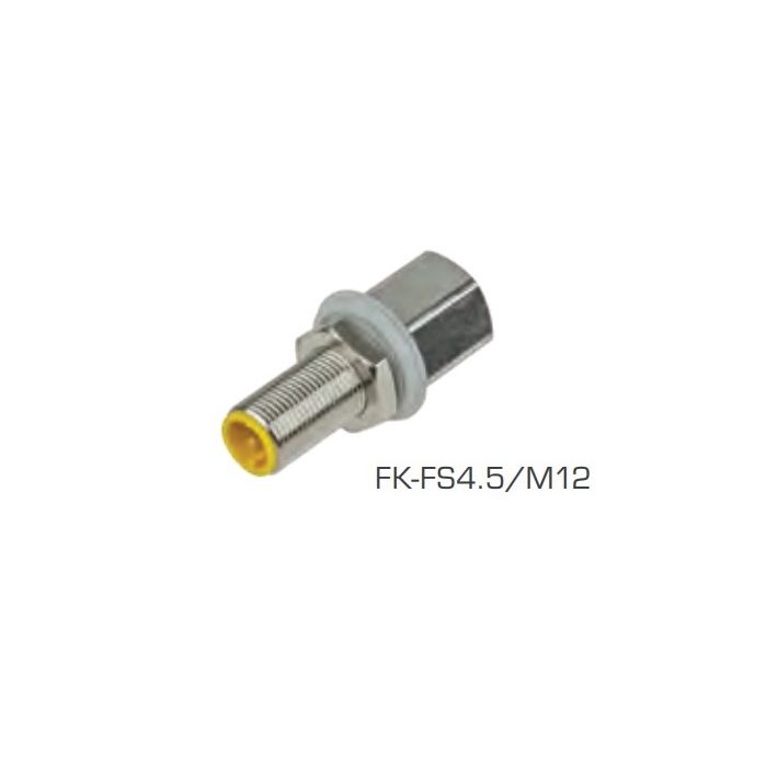 M12 Network 5 Pin Bulkhead Male To Female Metal