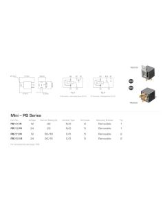 Mini Relay PB Series 24V 20A