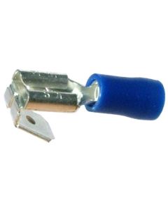 PiggyBack Terminals 6.3mm Vinyl Blue
