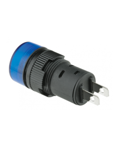 Pilot Light Cap Type 12-24V 16mm Blue