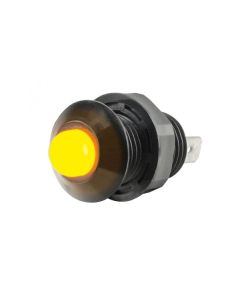 Pilot Light Dome 12-24V 17mm Flashing Amber