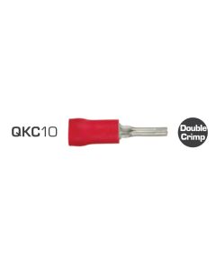 Pin Terminals 2mmx10mm Vinyl Red
