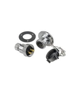 Plug & Socket 2 Pin S/Steel