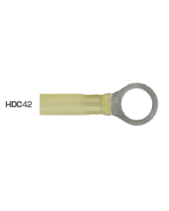 Ring Terminals 10mm Heat Shrink Yellow