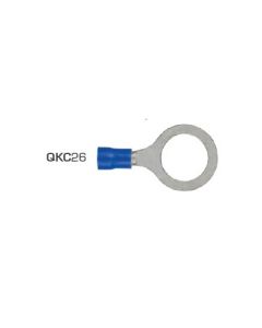Ring Terminals 12mm Vinyl Blue