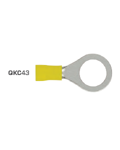 Ring Terminals 12mm Vinyl Yellow