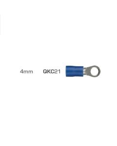 Ring Terminals 4mm Blue
