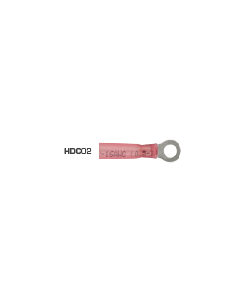 Ring Terminals 4mm Heat Shrink Red