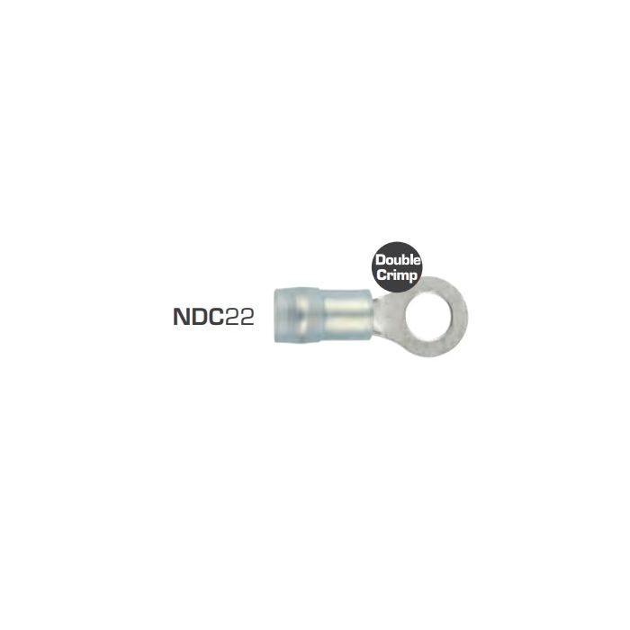 Ring Terminals 5mm Double Crimp