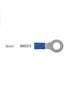 Ring Terminals 6mm Blue