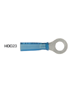 Ring Terminals 6mm Heat Shrink Blue