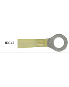 Ring Terminals 8mm Heat Shrink Yellow