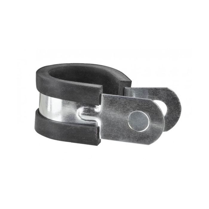 Rubber Lined Stainless Steel P-Clamps 13mm 6.5mm 10 Pack