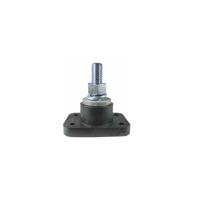 Single Stud Plated Steel 400A 38mm Black