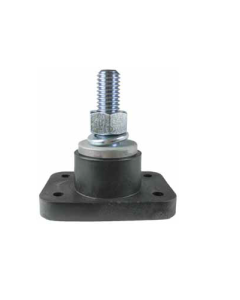 Single Stud Plated Steel 400A 38mm Red