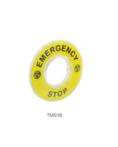 Standard E Stop Components "Emergency Stop" Yellow