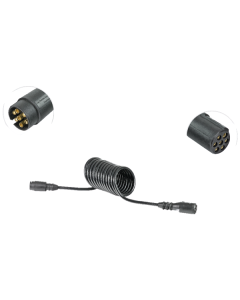 Suzie Coils With Moulded Plugs 7 Core 1 x 6, 6 x 2.5mm² N24 x 2 4.5m