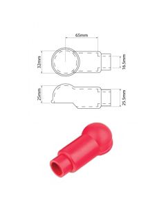Terminal Insulators Lug Ring Red 32