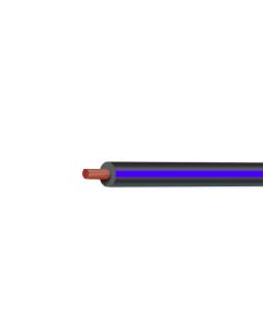 Thin Wall Cable Black Blue Trace 1.0mm²