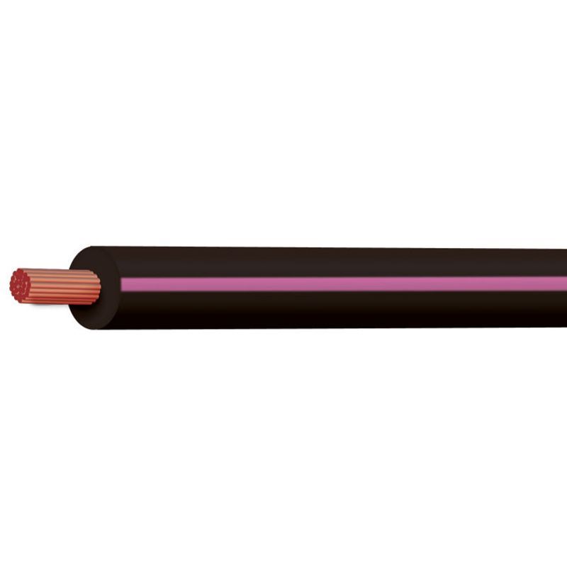 Thin Wall Cable Black Pink Trace 0.5mm²