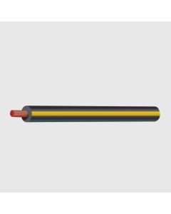 Thin Wall Cable Black Yellow Trace 1.0mm²