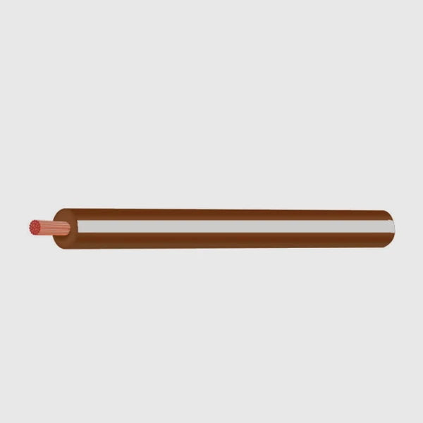 Thin Wall Cable Brown White 2.0mm²