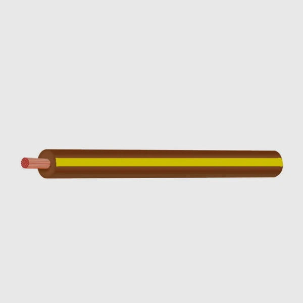 Thin Wall Cable Brown Yellow 2.0mm²
