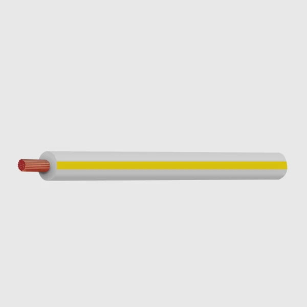 Thin Wall Cable White Yellow Trace 2.0mm²