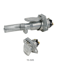 Trailer Connectors Truck 12-24V Receptacle 2 Pin Metal
