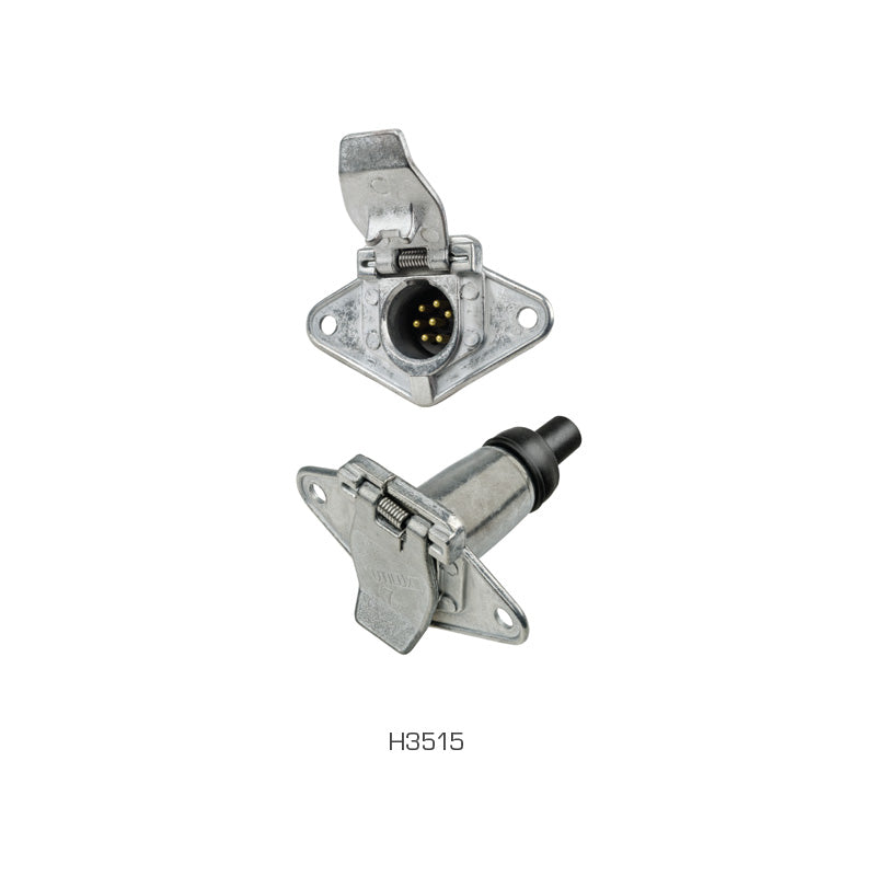 Trailer Plug 7 Pin Receptacle Metal